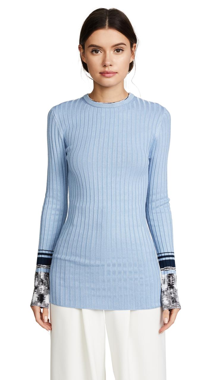 Victoria Victoria Beckham Slim Fit Crew Neck Top