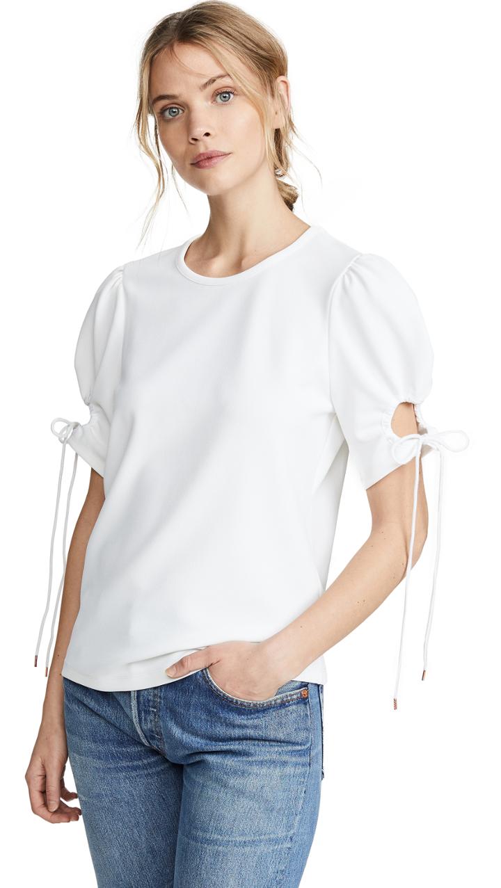 See By Chloe Tie Sleeve T Shirt