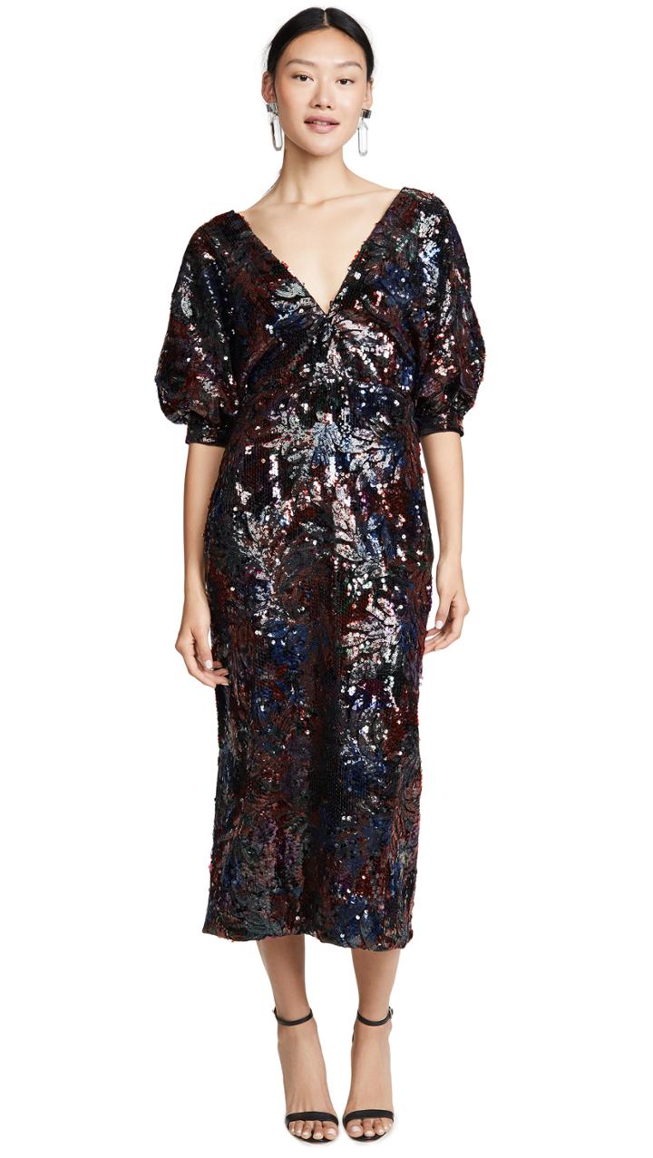 Costarellos Sequin Dress