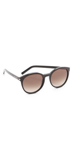 Saint Laurent Classic Preppy Round Sunglasses