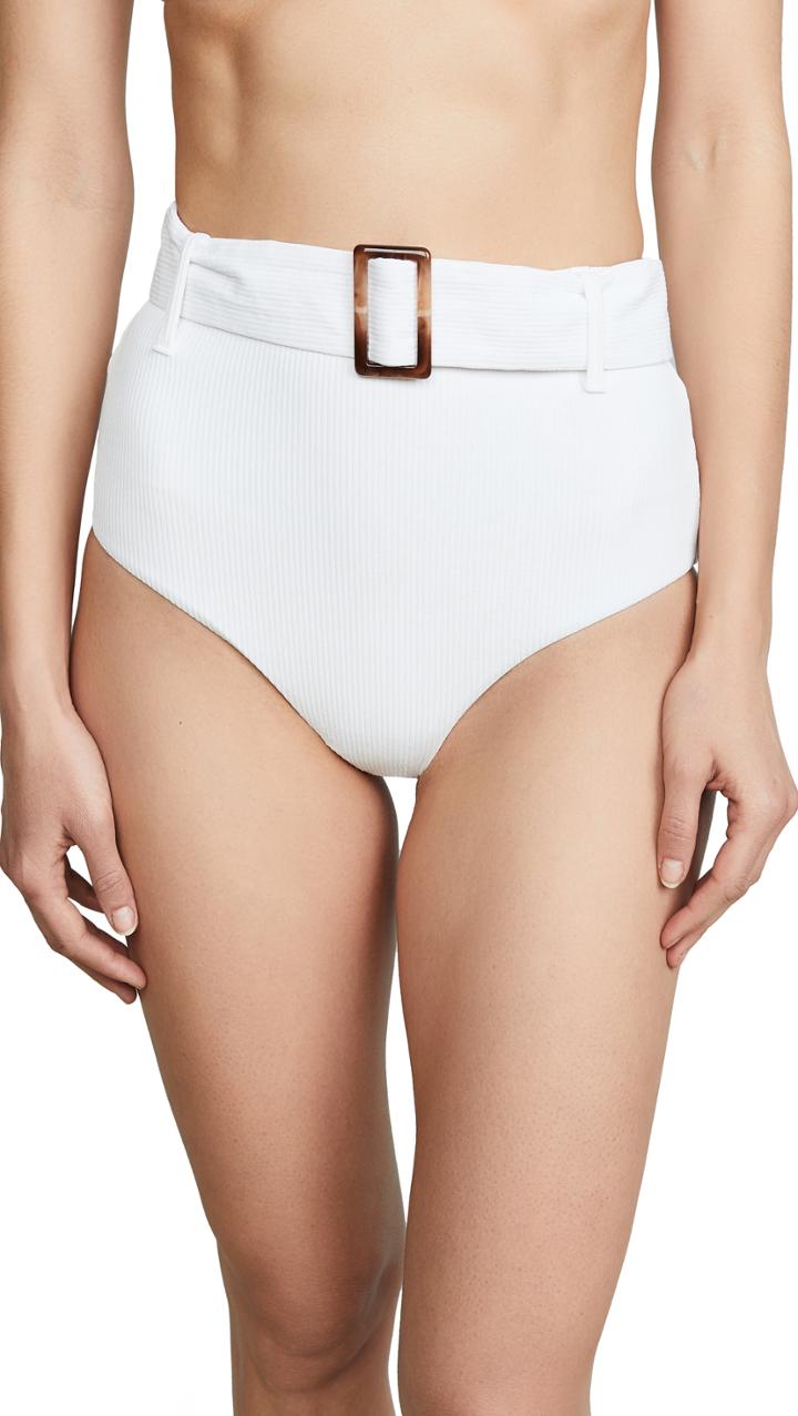 Charlie Holiday Expedition Rib High Waist Bikini Bottoms