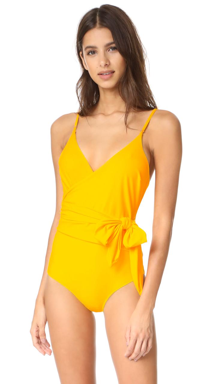 Stella Mccartney Timeless Basics Wrap Swimsuit