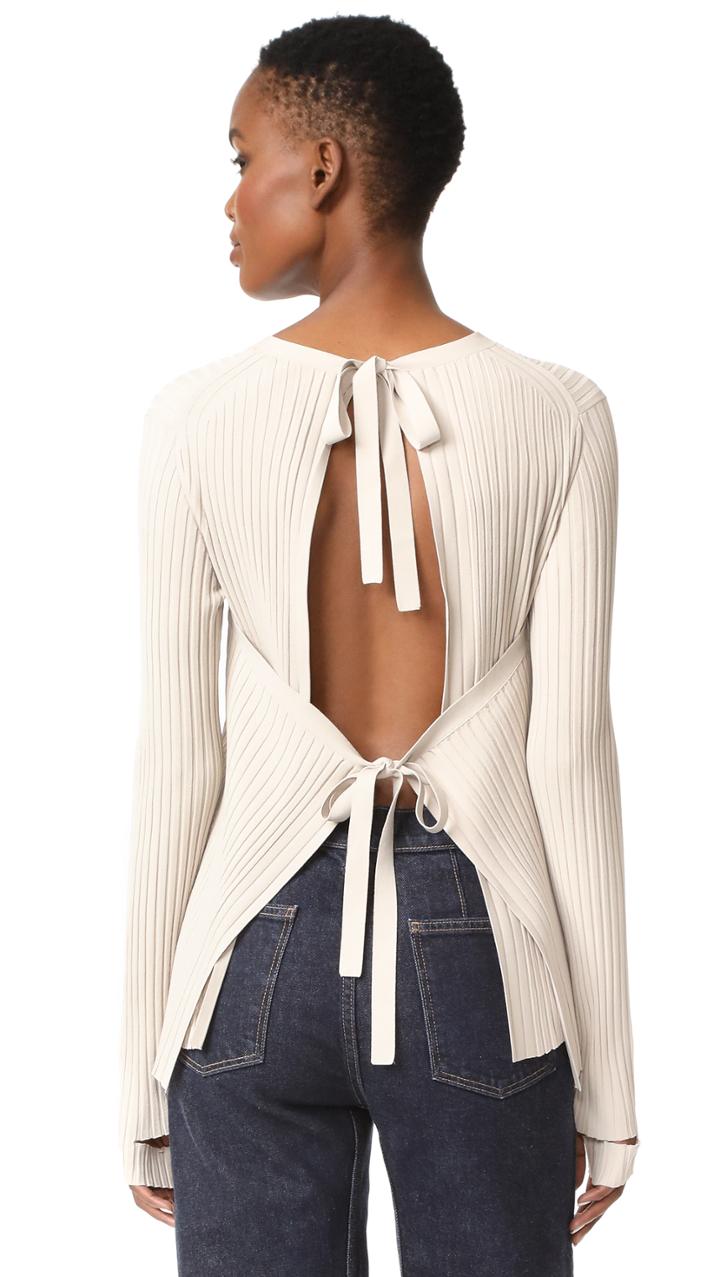 Helmut Lang Back Tie Sweater