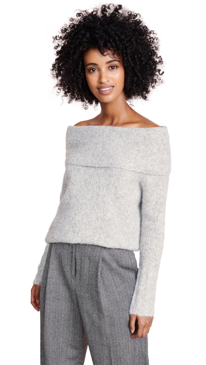 Vince Off Shoulder Pullover Sweater