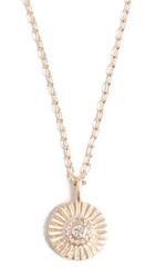 Adina Reyter 14k Gold Diamond Small Rays Pendant Necklace