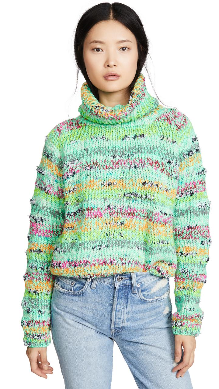 Michaela Buerger Cropped Rollback Sweater