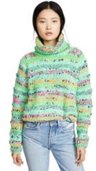 Michaela Buerger Cropped Rollback Sweater