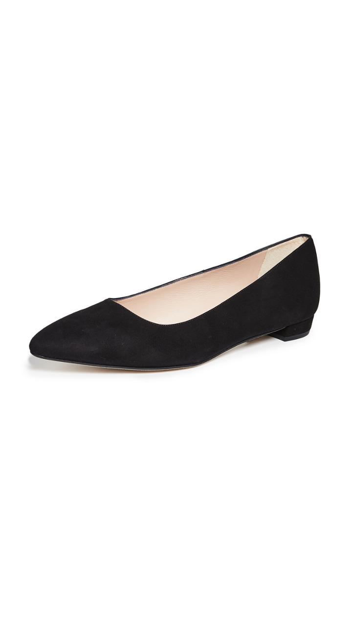 L K Bennett Jacqueline Point Toe Flats