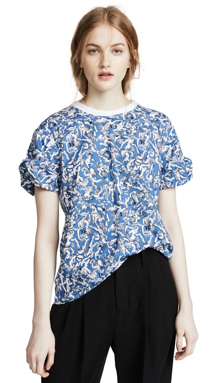 Victoria Victoria Beckham Knotted Sleeve T Shirt