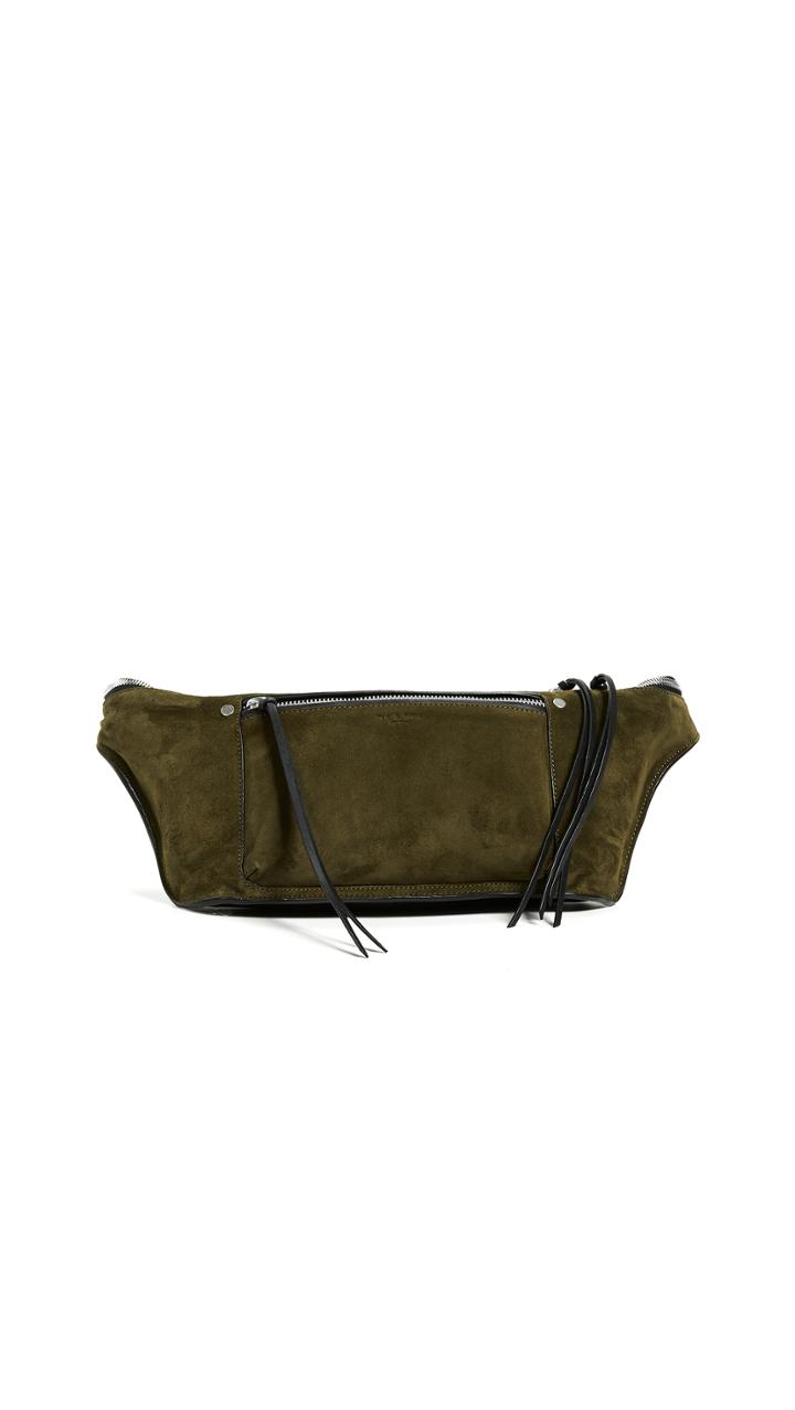 Rag Bone Large Suede Elliot Fanny Pack