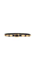 What Goes Around Comes Around Chanel Black Leather Belt