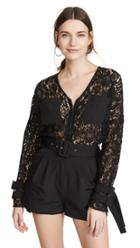 Vatanika Lace Belted Playsuit