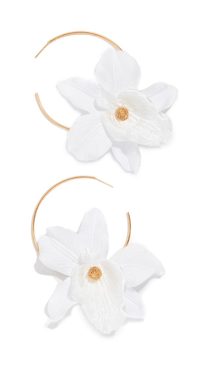 Mallarino Orchid Hoop Earrings