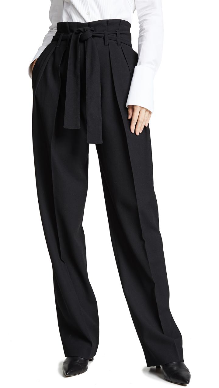 Victoria Victoria Beckham 2 Pleat Tie Pants