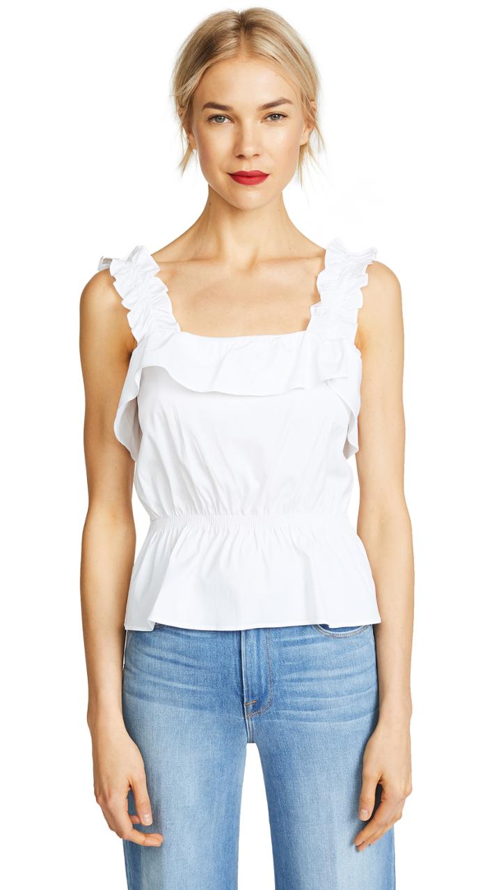 7 For All Mankind Ruffle Top