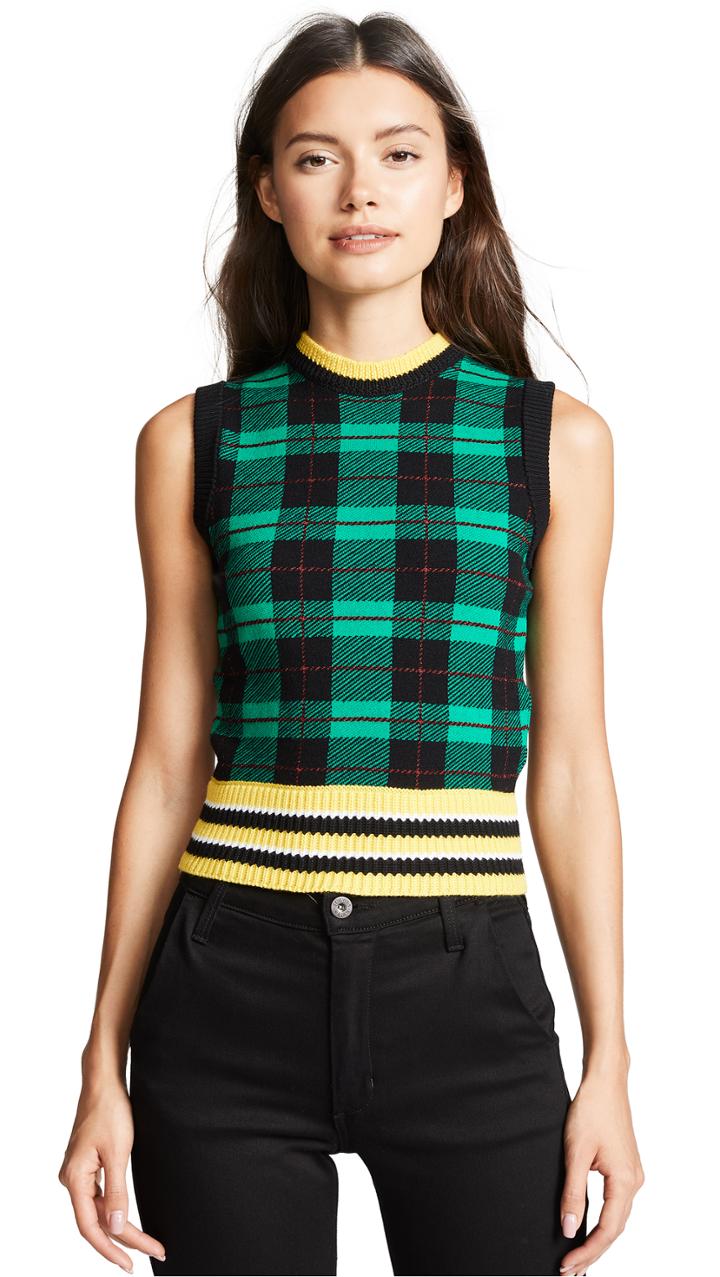Versace Plaid Sweater