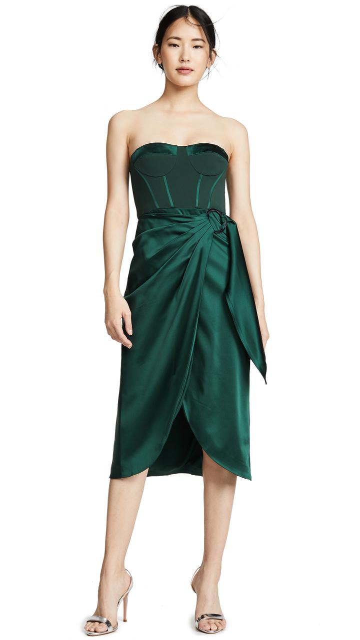 Jonathan Simkhai Bustier Combo Dress