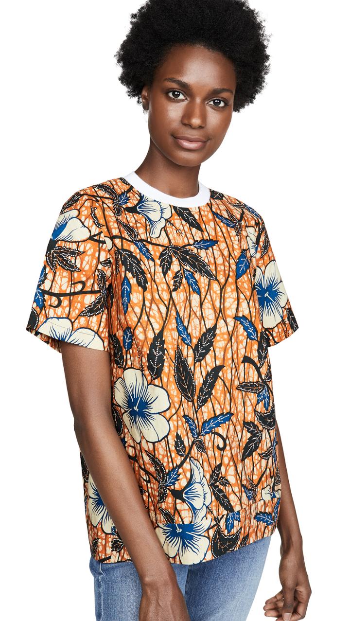 Maison Chateau Rouge Woven T Shirt