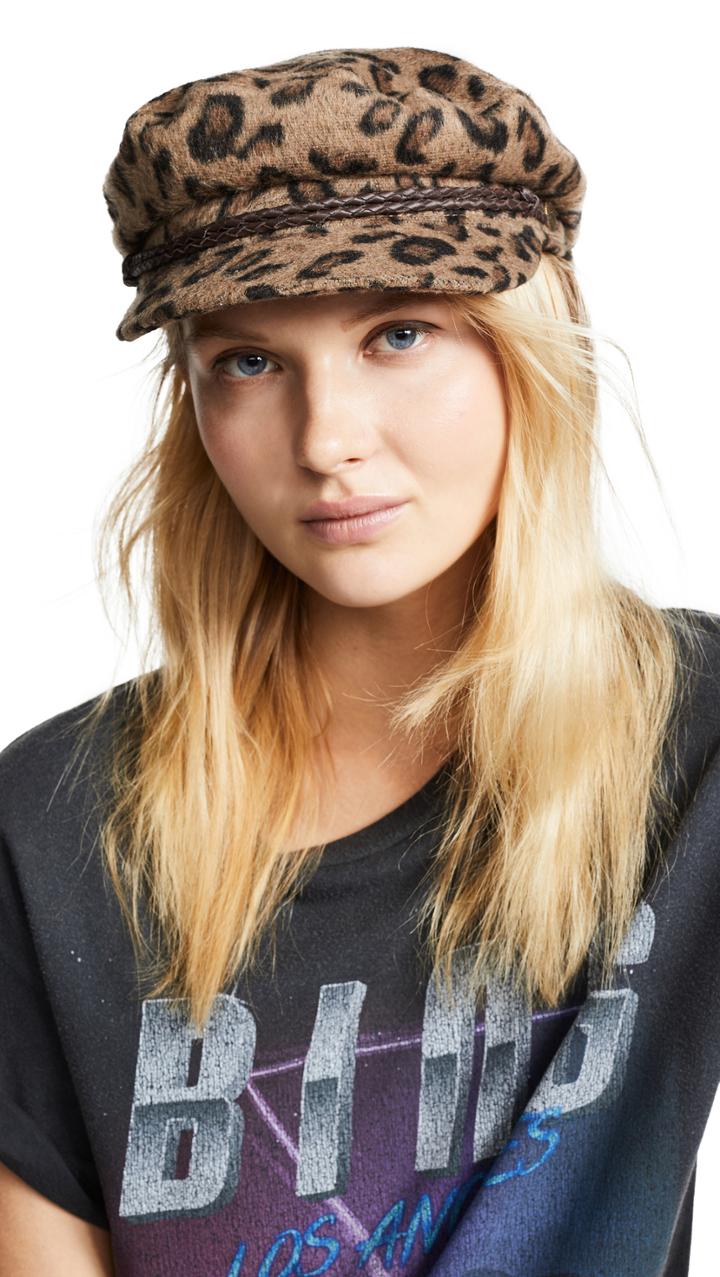 Brixton Leopard Fiddler Cap