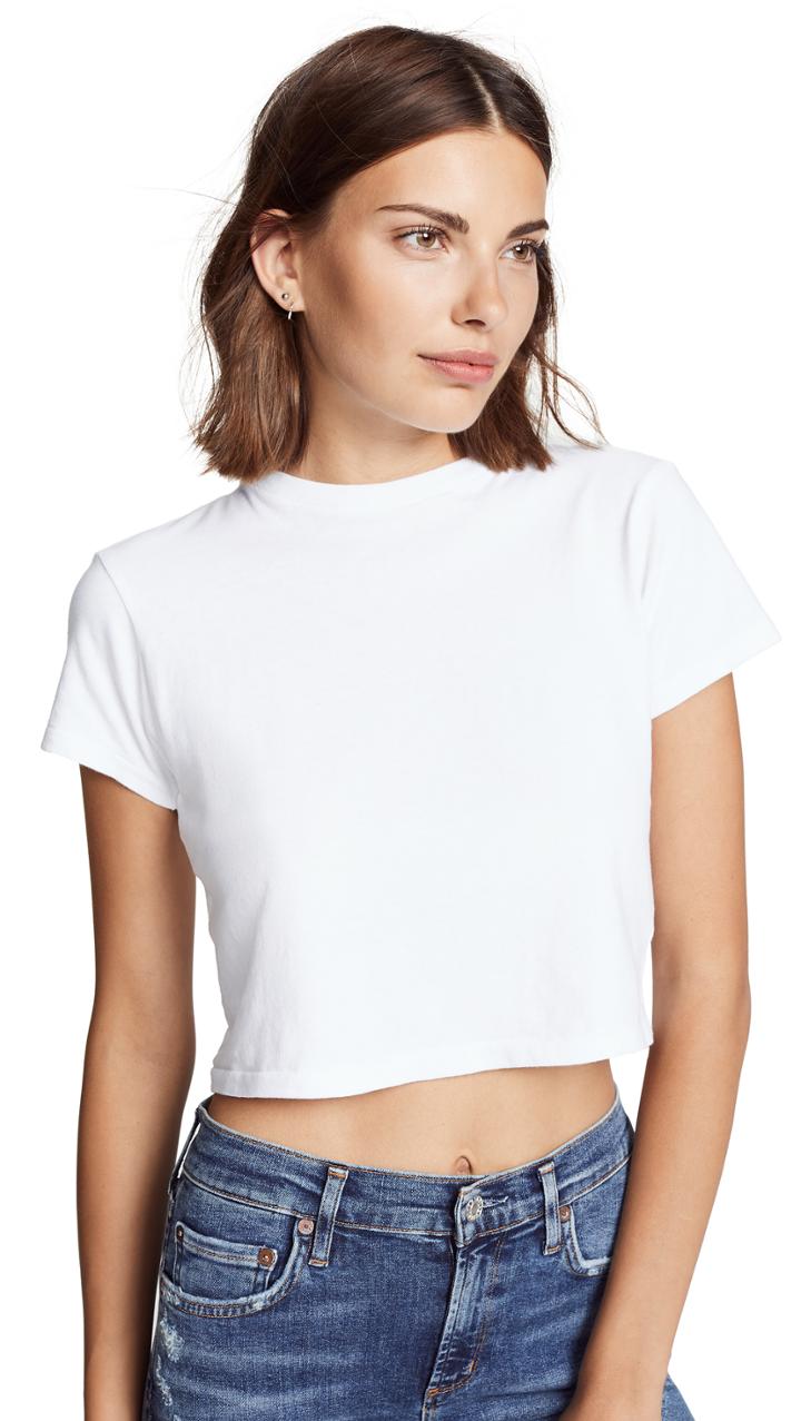 Agolde Cropped Baby Tee