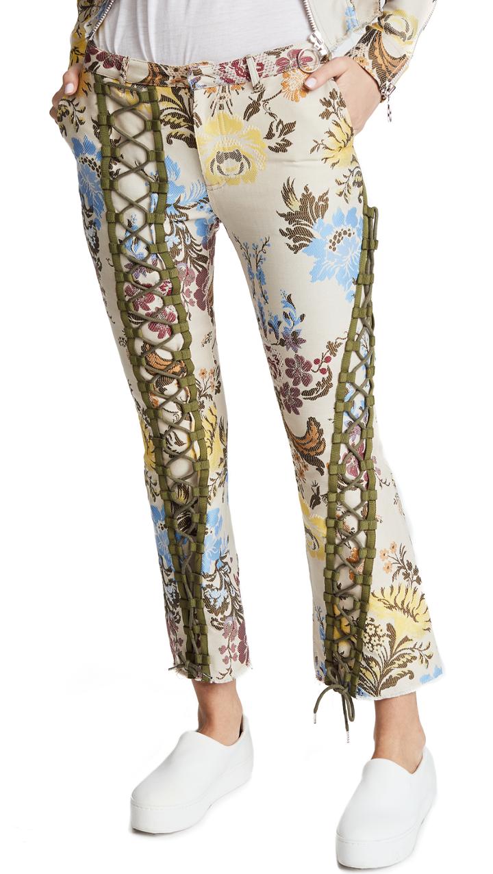 Marques Almeida Lace Up Trousers