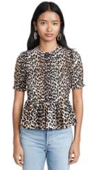 Ganni Cotton Silk Top