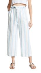 Frame High Waist Striped Clean Pants