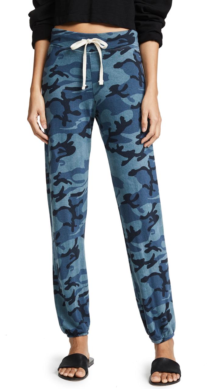 Sundry Vintage Blue Camo Classic Sweatpants