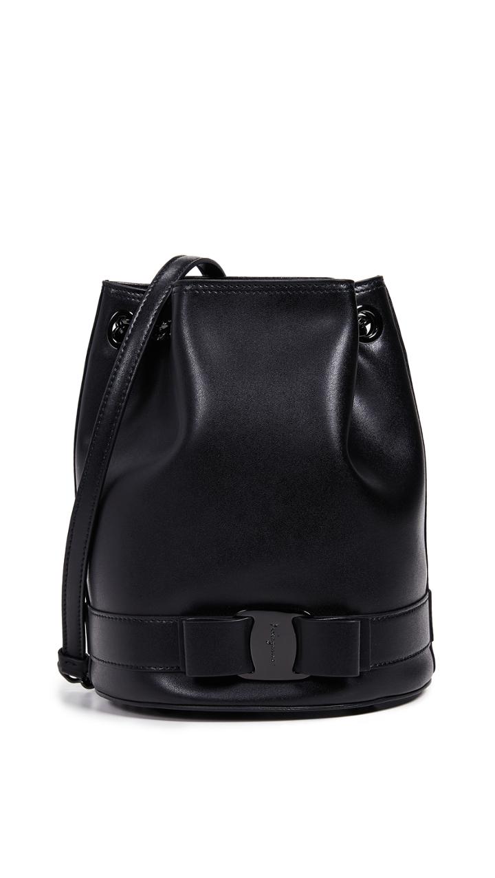 Salvatore Ferragamo Vara Rainbow Bucket Bag