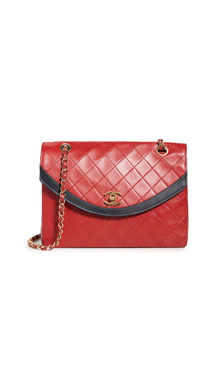 What Goes Around Comes Around Chanel Red Round Flap Bag