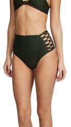 Milly Chevron One Shoulder Bikini Top