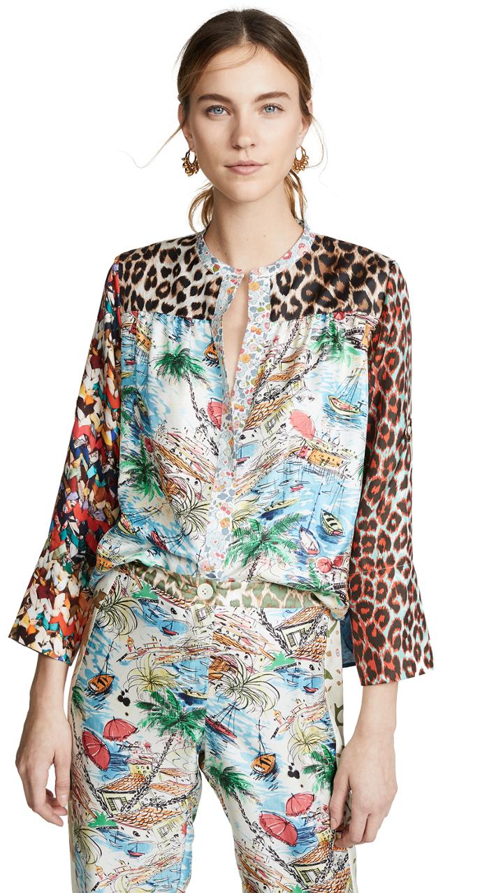 La Prestic Ouiston Peace Button Down Shirt