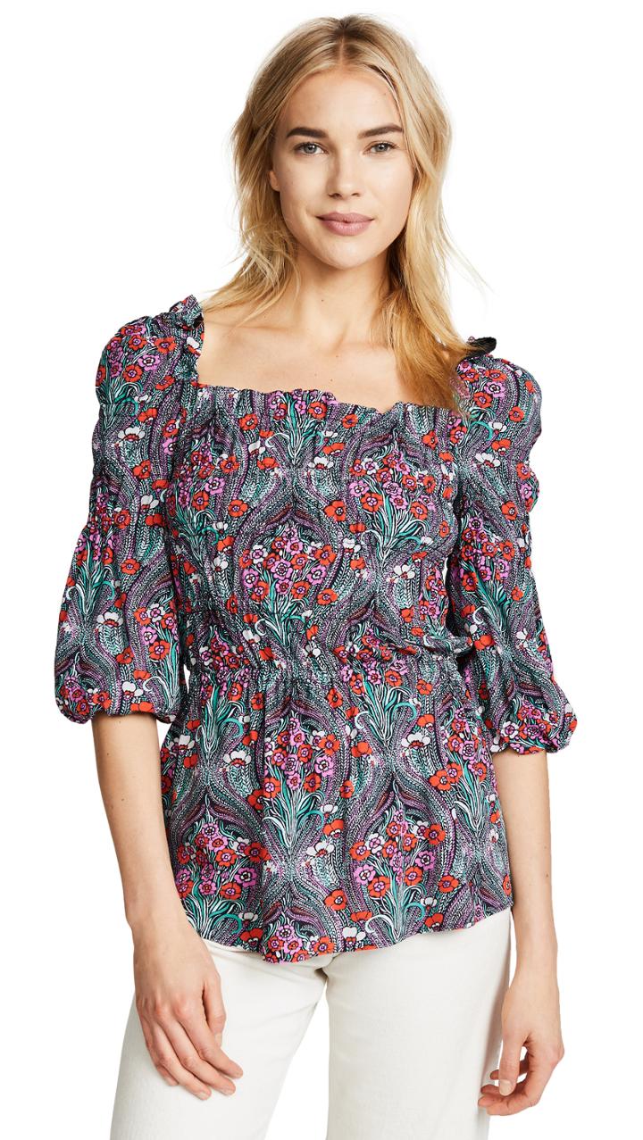 Ella Moon Art Nouveau Floral Blouse