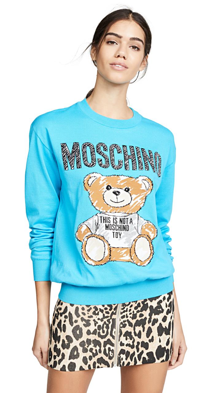 Moschino Moschino Bear Scribble Sweater