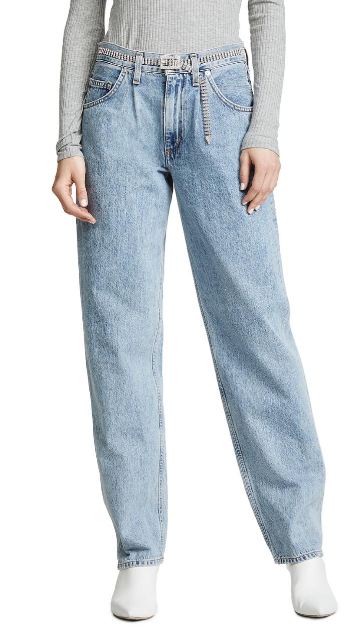 Agolde Pleated Baggy Jeans