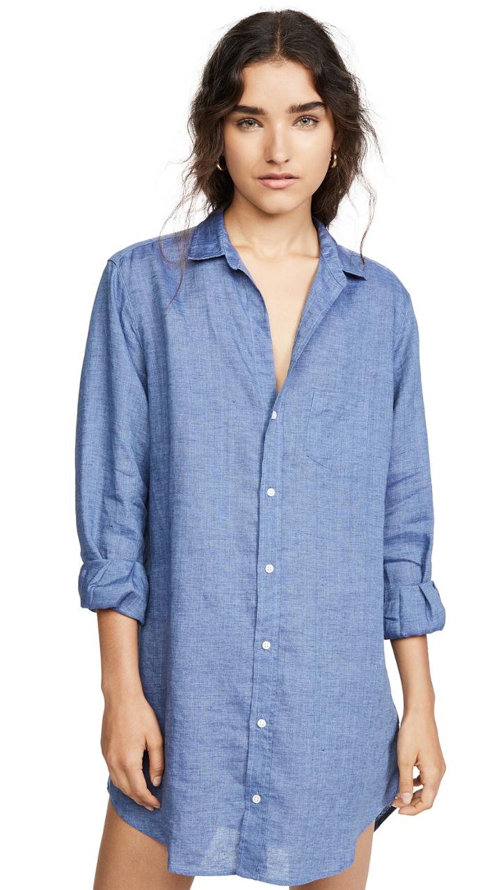 Frank Eileen Mary Long Sleeve Button Down Dress