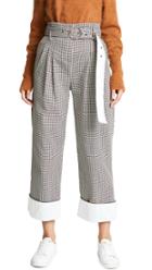 Yigal Azrouel High Waisted Houndstooth Pants