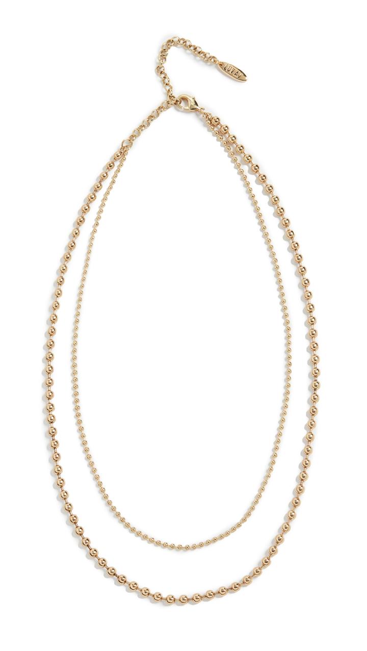 Luv Aj The Double Ball Chain Necklace