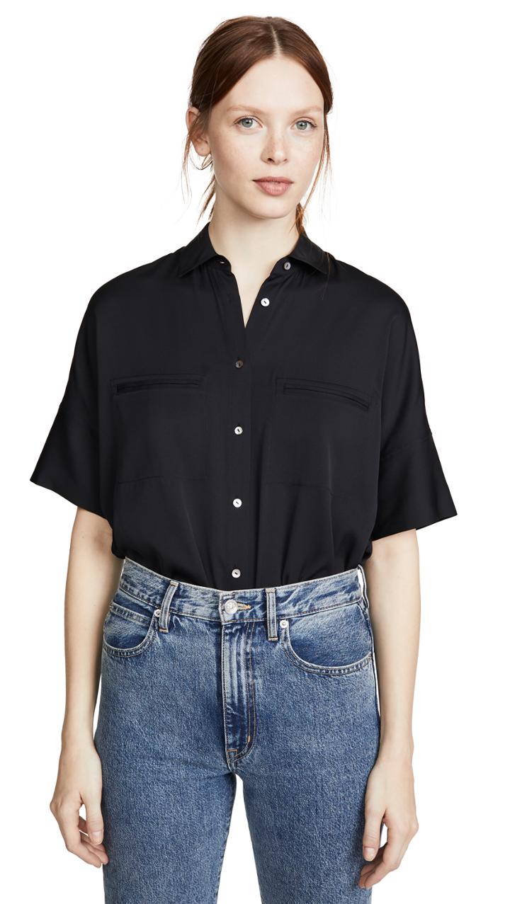 Vince Short Sleeve Blouse