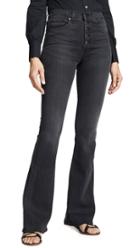 Veronica Beard Jean Beverly Skinny Flare Jeans With Button Fly