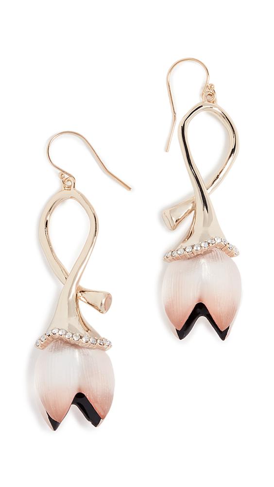 Alexis Bittar Lucite Abstract Tulip Wire Earrings
