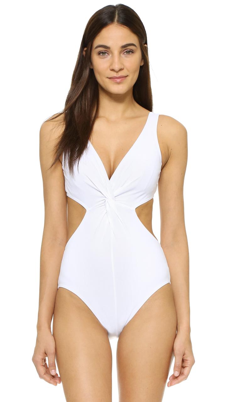 Karla Colletto V Neck Swimsuit