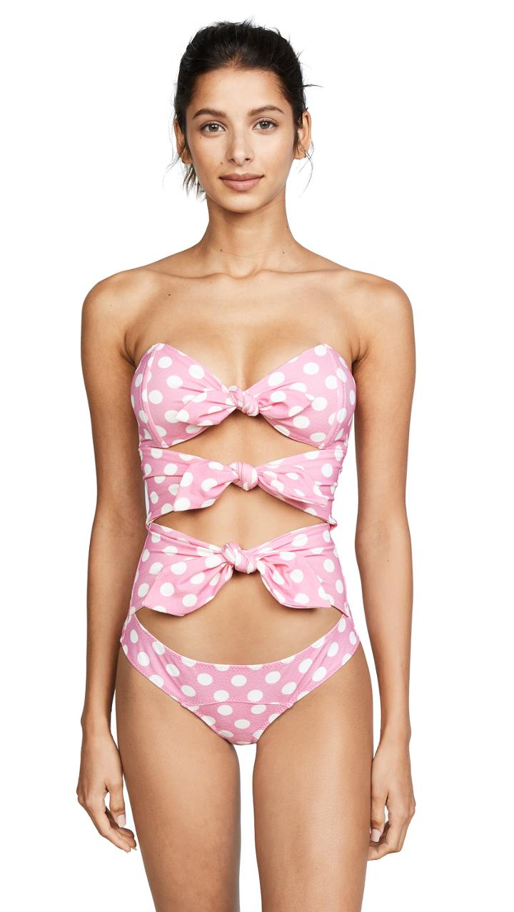 Lisa Marie Fernandez Triple Poppy Crepe Maillot