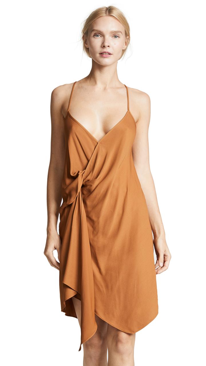 Michelle Mason Draped Cami Mini Dress
