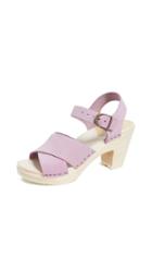 No 6 Coco Cross Front High Heel Clogs