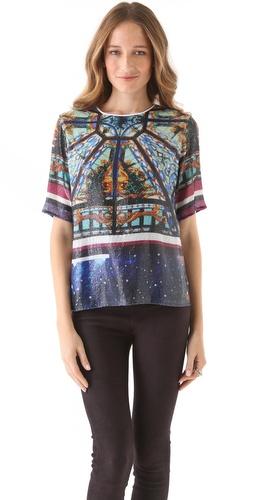 Clover Canyon Galaxy Glass Sequin Tee