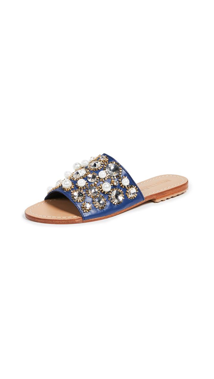 Mystique Bold Jewel Slide Sandals