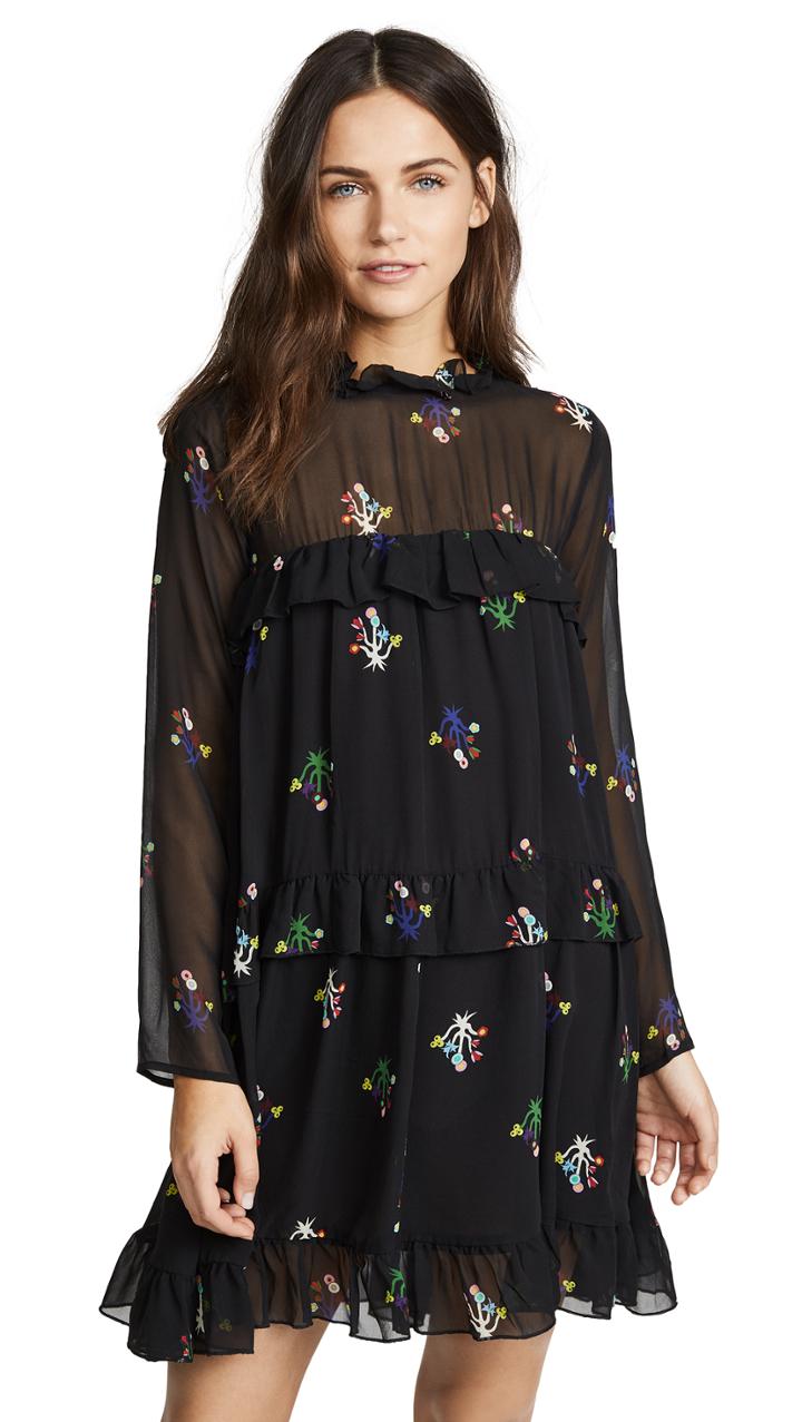 Cynthia Rowley High Tide Tiered Dress