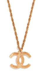 What Goes Around Comes Around Chanel Ridged Necklace