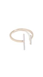 Mateo 14k Double Bar Ring With Diamonds